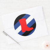 Laars Pride-vlag Ronde Sticker (Envelop)