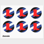 Laars Pride-vlag Ronde Sticker (Vel)