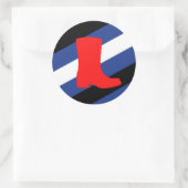 Laars Pride-vlag Ronde Sticker (Tas)