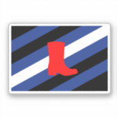 Laars Pride-vlag Sticker (Voorkant)