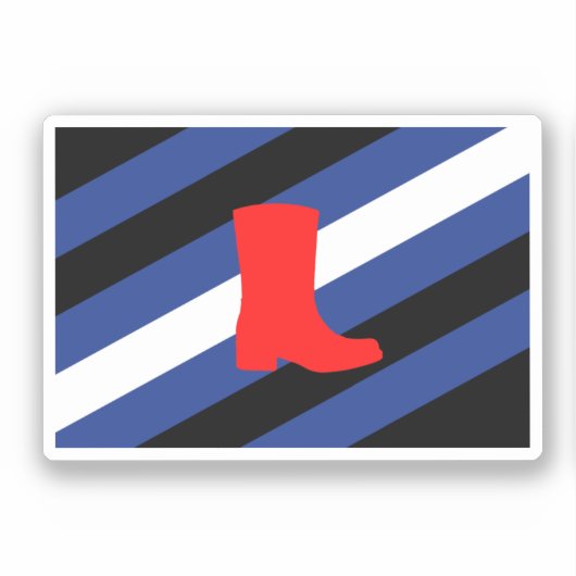Laars Pride-vlag Sticker (Voorkant)