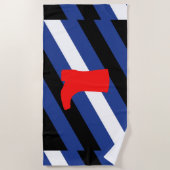Laars Pride-vlag Strandlaken (Voorkant)