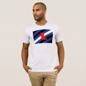 Laars Pride-vlag T-shirt (Voorkant volledig)