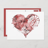 laarsstomp hart feestdagenkaart (Voorkant / Achterkant)