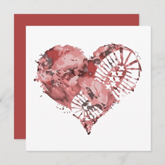 laarsstomp hart kaart (Voorkant / Achterkant)