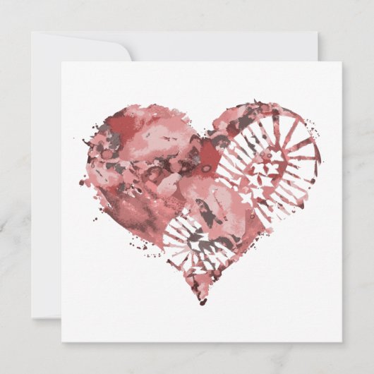 laarsstomp hart kaart (Voorkant)