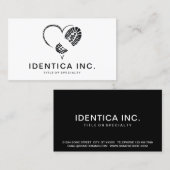 laarsstomp hart visitekaartje (Voorkant / Achterkant)