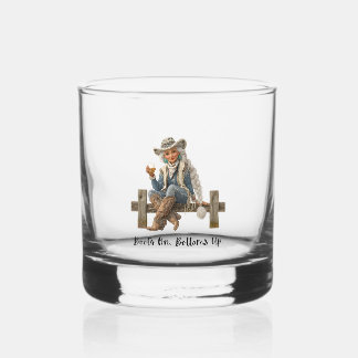Laarzen Aan Ondersteboven Cowgirl Whiskeyglas Whisky Glas