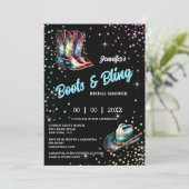 Laarzen Bling cowboylaarzen stetson glitter shine Kaart (Staand voorkant)