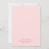 Laarzen & Bogen Roze Girly Bachelorette Party Kaart (Achterkant)