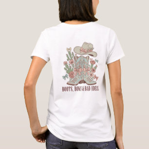 Laarzen Boogjes & Slecht-Ideeën Cowgirl Coquette M T-shirt