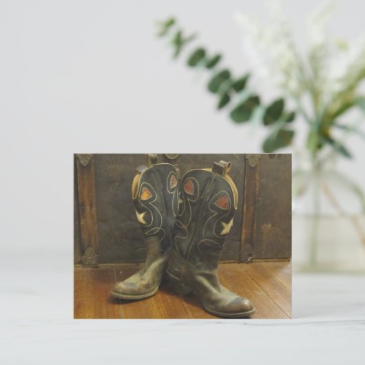  laarzen briefkaart (Staand voorkant)