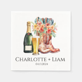 Laarzen, brouwsels en Bubble's douchekapins Servet