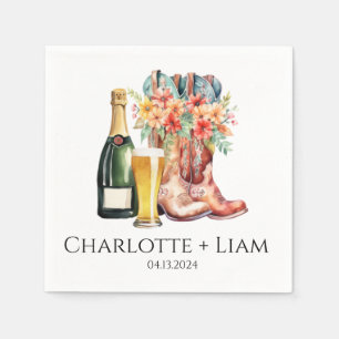 Laarzen, brouwsels en Bubble's douchekapins Servet