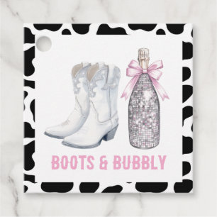 Laarzen & Bruisend Disco Cowgirl Laatste Rodeo Bedankjes Labels