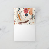 Laarzen & Bruisend Westerse Bruiloft Bedankkaart (Binnen)