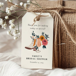 Laarzen & Bruisend Westerse Bruiloft Borrel Cadeaulabel