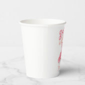 Laarzen & Bruisend Westerse Cowgirl Roze Bruidsfee Papieren Bekers (Rechts)