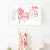 Laarzen & Bruisend Westerse Cowgirl Roze Bruidsfee Spandoek (Insitu)