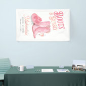 Laarzen & Bruisend Westerse Cowgirl Roze Bruidsfee Spandoek (Beurs)