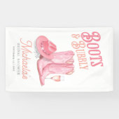 Laarzen & Bruisend Westerse Cowgirl Roze Bruidsfee Spandoek (Horizontaal)