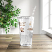 Laarzen & Bruisende Boho Westerse Bruiloftsfeest B Acryl Drinkbeker