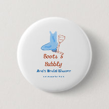 Laarzen & bruisende champagnefles bruidsdouche bla