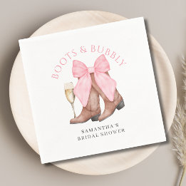 Laarzen Bruisende Westerse Bruiloft Servet