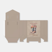 Laarzen Brunch & Bubbly Vrijgezellenfeest Bedankdoosjes (Uitgevouwen)