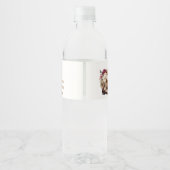 Laarzen & bubbelige Boho Westerse Bruiloftsfeest Waterfles Etiket (Achterkant)
