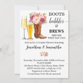 Laarzen Bubbels en brouwsels douchen roze bloemen Kaart (Voorkant)