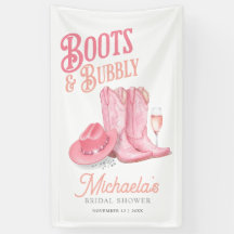 Laarzen & Bubbels Westerse Cowgirl Roze Bruidsdine