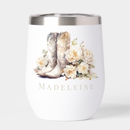 Laarzen & Bubble Elegant Bloemen Bruids Bruidsmeis (Achterkant)