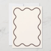 Laarzen & Bubbly Vrijgezellenfeest Hand Geïllustre Kaart (Achterkant)