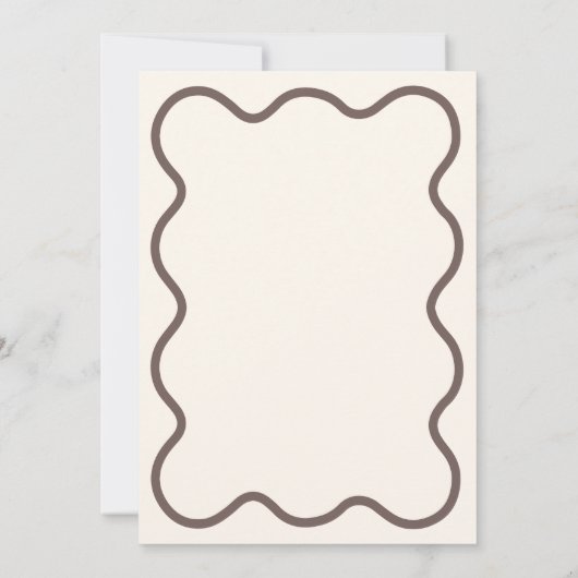 Laarzen & Bubbly Vrijgezellenfeest Hand Geïllustre Kaart (Achterkant)