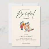 Laarzen & Bubbly Western Vrijgezellenfeest Kaart (Voorkant)