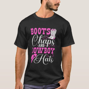 Laarzen Chaps En Cowboyhoeden Rodeo Westers Landel T-shirt