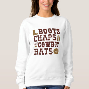 Laarzen Chaps En Cowboyhoeden Trui