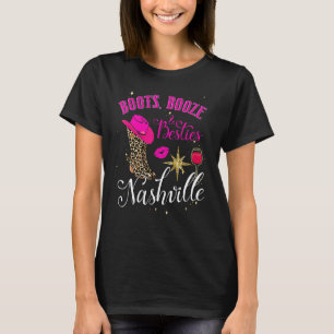 Laarzen Drank En Beste Vriendinnen Nashville Meide T-shirt
