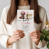 Laarzen en bellen bruids douche uitnodiging kaart