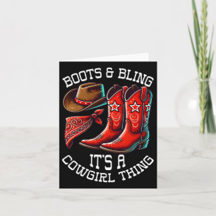 Laarzen en Bling Cowgirl Rodeo Paardrijden West Kaart