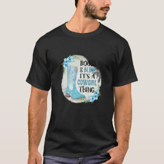 Laarzen en Bling Het Is Een Cowgirl Ding T-shirt