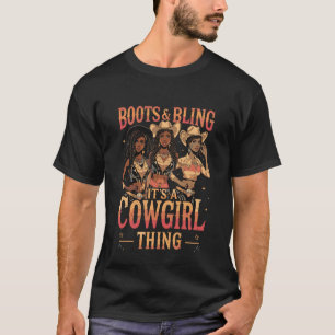 Laarzen en Bling Het is een Cowgirl Western Countr T-shirt