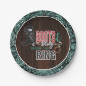 Laarzen en Bling voor de Ring Bord - Turq (Voorkant)