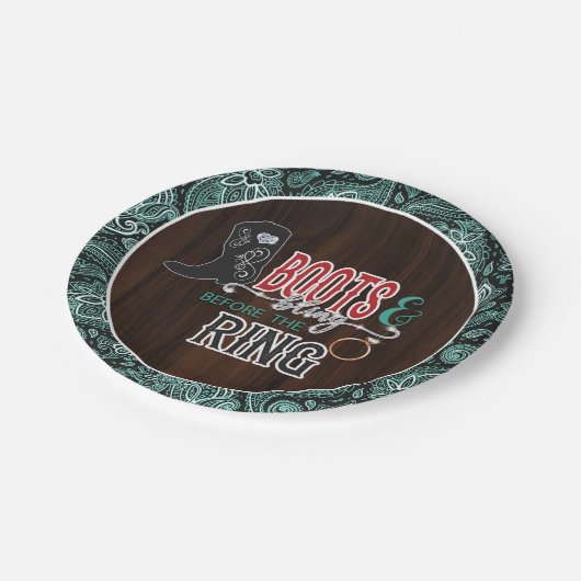 Laarzen en Bling voor de Ring Bord - Turq (Gekanteld)