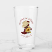 laarzen en bloemen - schoonheid glas (Voorkant)