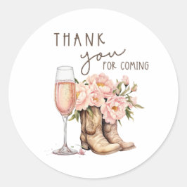 Laarzen en Bruis Rond Sticker