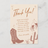 Laarzen en Bruisende Bruidsfeest Bedankkaart (Voorkant)