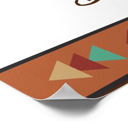 Laarzen en bruisende western cowgirl brunch welkom poster (Hoek)