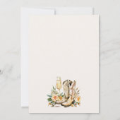 Laarzen en Brunch Westerne Bridal Shower Invitatio Kaart (Achterkant)